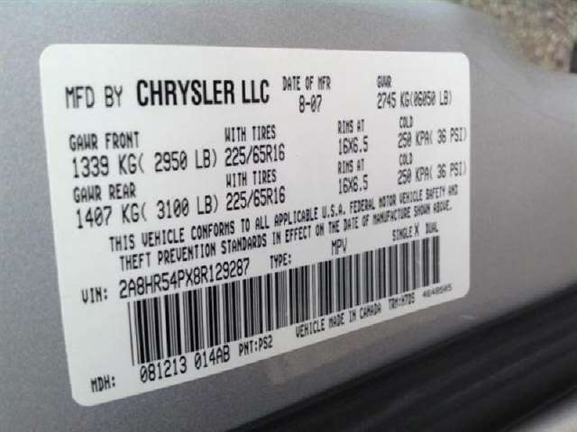 Chrysler Town and Country 2008 photo 8